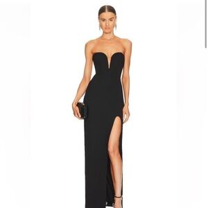 Tena Deep V sweetheart neck gown